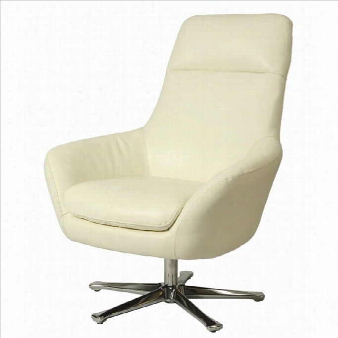 Pastel Furniture Ellejoyce Leather Club Chair In White