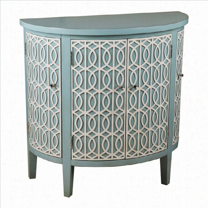 Pulaski Accents Demilune Accent Chest I Fresh Blue