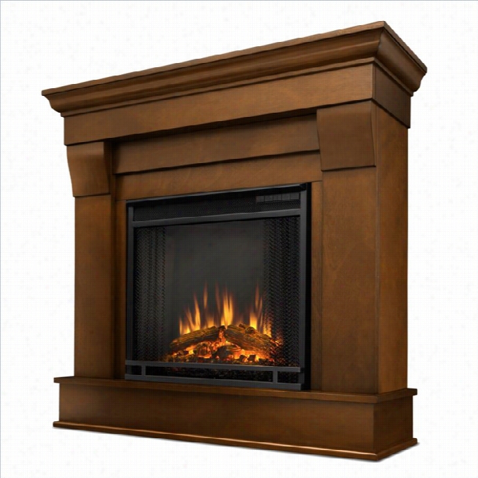 Real Flame Chateau Eleftric Fireplace In Espresso Finish