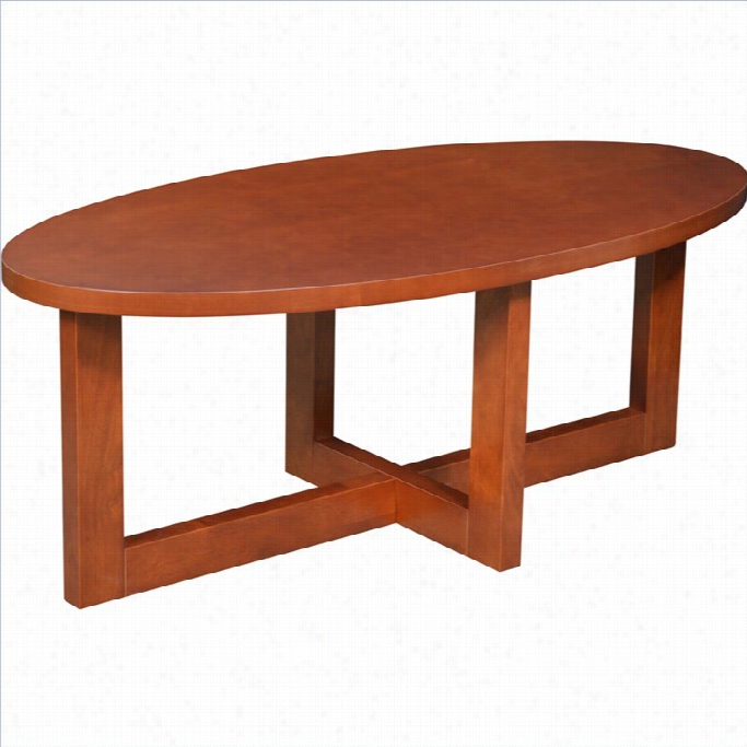 Regency Chloe Oval High Veneer Coffee Table In Cherry