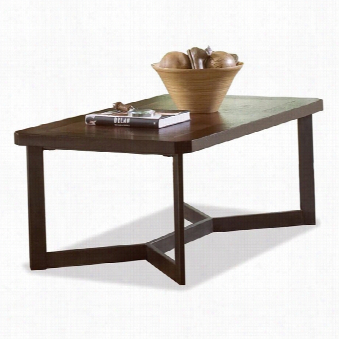 Riverside Maedira Wood Rectangulaar  Ccoff Ee Table In Weathered Copper