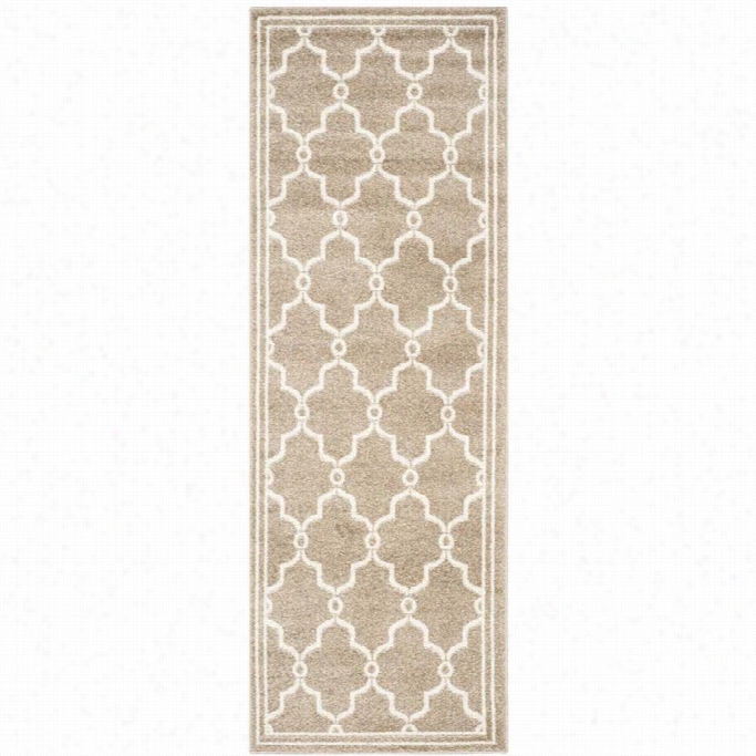 Safavieh Amherst Wheat Indoor Outdoor Rug - 2'3 X 11'