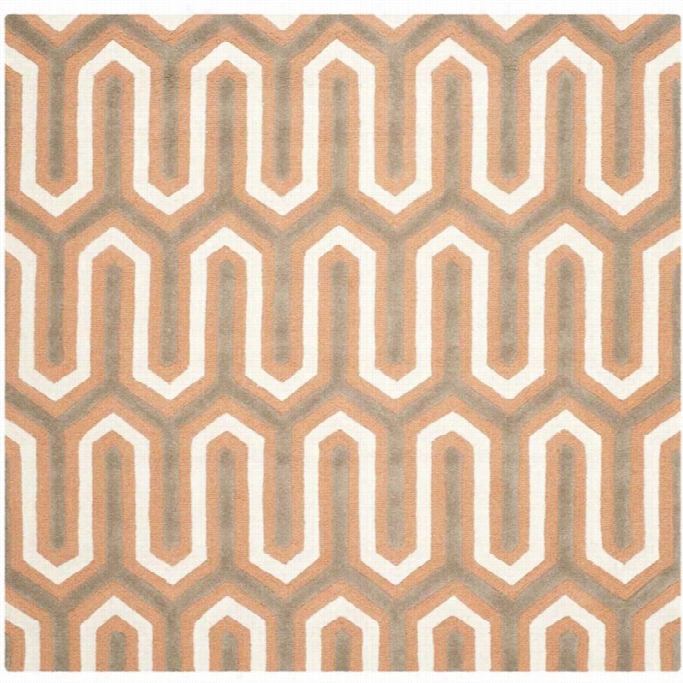 Safavieh Cambridge Orange Transitional Rug - Sqaure 6'