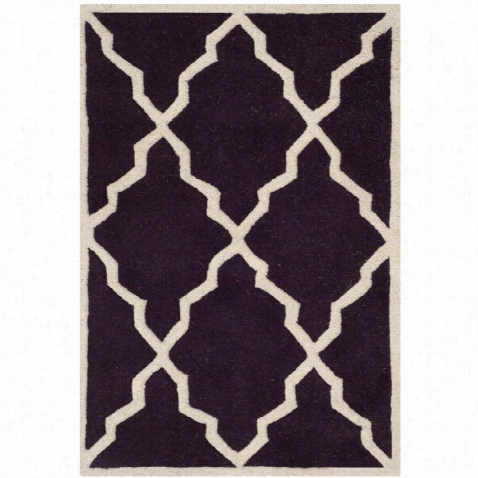 Safavieh Chatham Dark Purple Contem Porary Rug - 2' X 3'