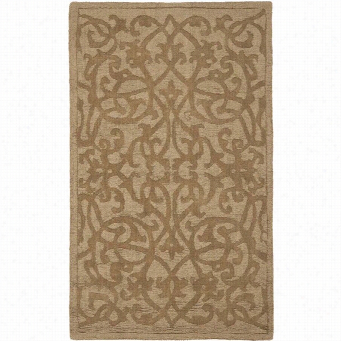 Safaieh Impressinns Light Brown Contemporar Rug - 3' X 5'