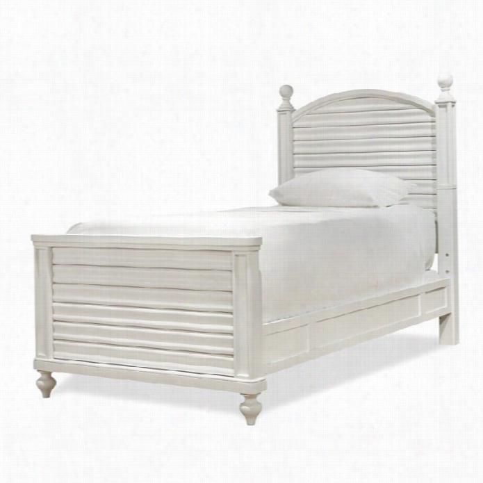 Smartstuff Black & White Woodr Eading Twin Bed In White