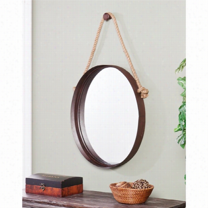 Southern Enterprises Melissa Decorative Mirror In Rich Rust