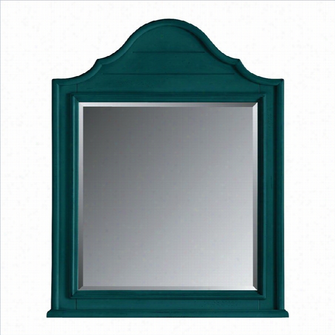 Stanley Furniture Coastal Mode Of Life Retreaat Vault Top Mirror In Belize Teal