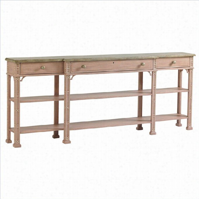 Stanley Furnuture Preserve Brighton Sofa Table In Rose