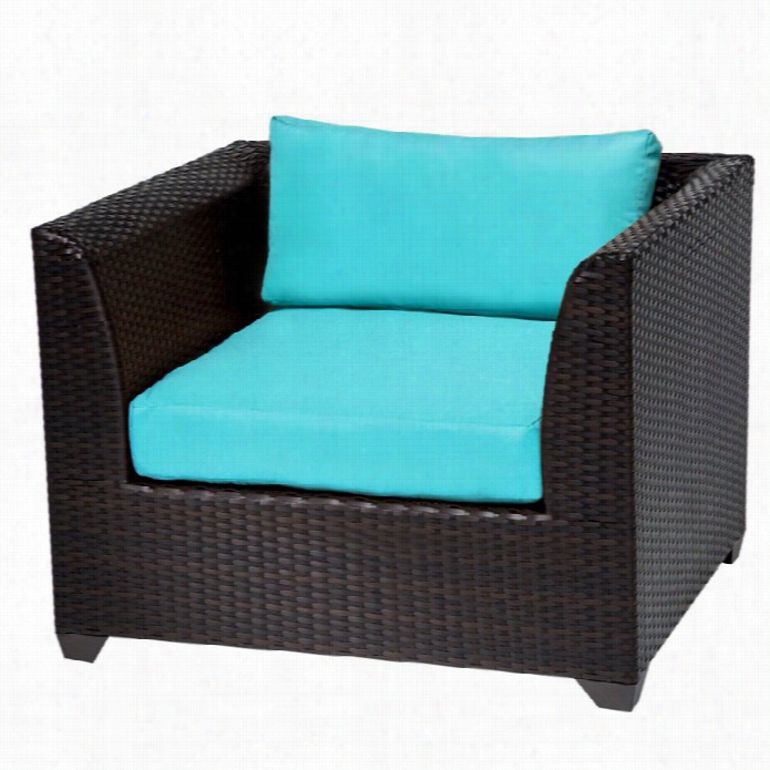 Tkc Barbados Outdoor Wicker Club Chair In  Aruba