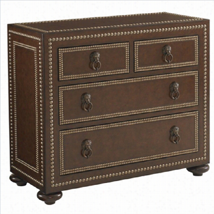 Tommy Bahama Home Landara Bluewate R Hall Accent Chest In  Rich Tobacco