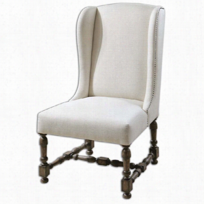 Uttermost Diella  Alabaster Wing Chair