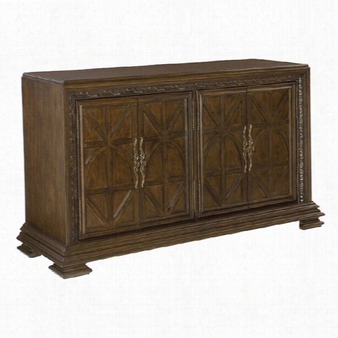 American Drew Casalone 4 Door Wood Buffet In  Ce