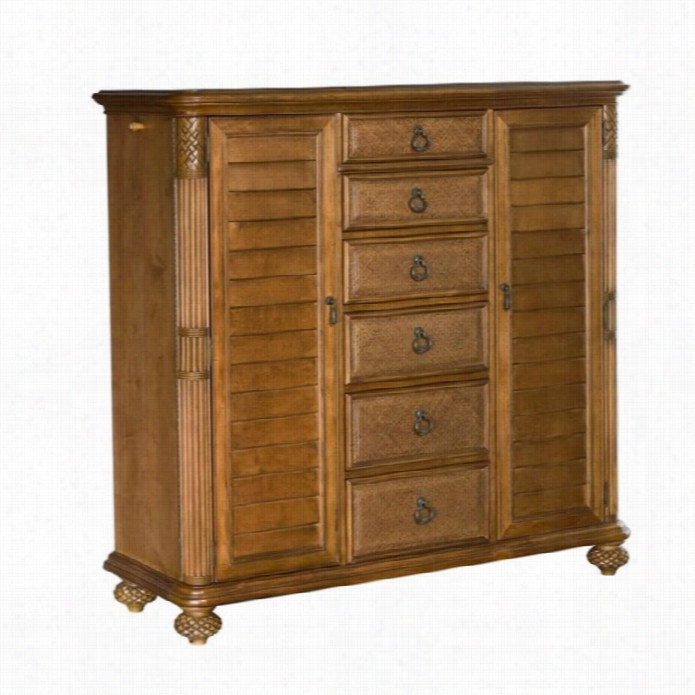 American Drew Grand Isle  6 Drawer Dressing Chest In Amber Finish