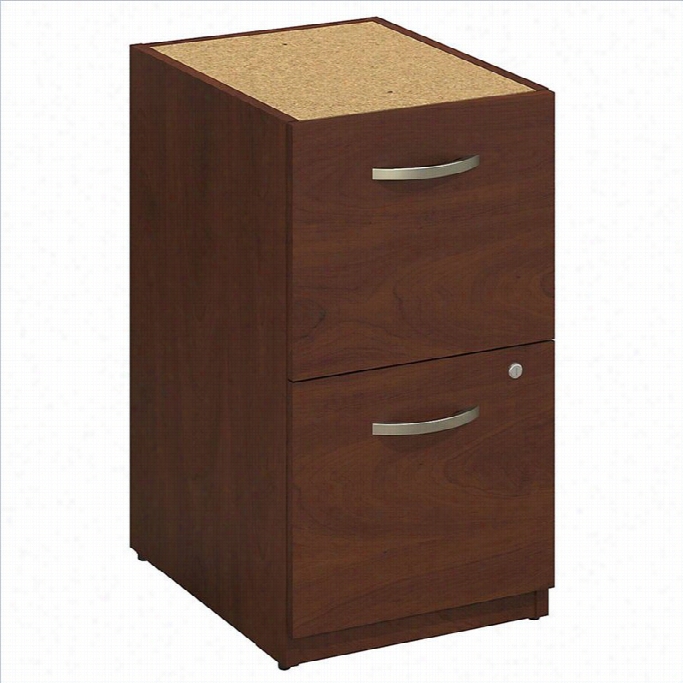 Bush Bbf Series C Elite 16w 2 Drawer Pedestal Inhansen Cherry