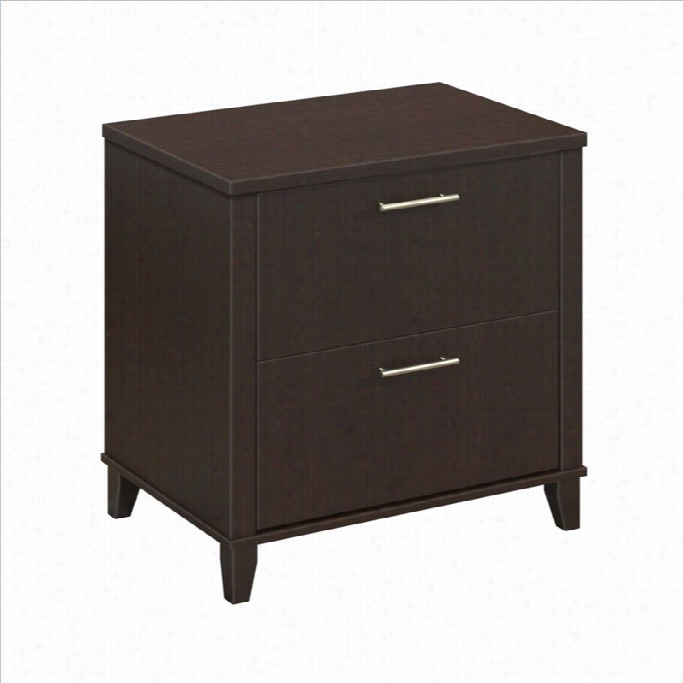 Bush Somerset 2 Drawer Lateral File Cabinet In Mocha Cherry