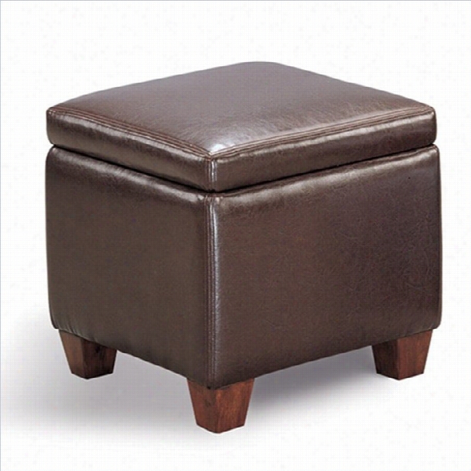 Coaster Faux Leatehr Accent Cube Infantry Stool