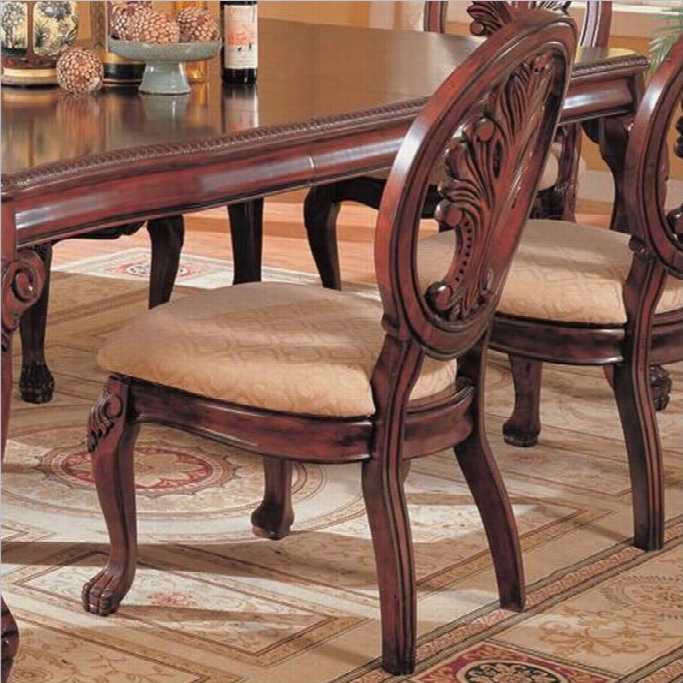 Coaster Tabitha Traditional Dining Chair In Dark Cerry Finish