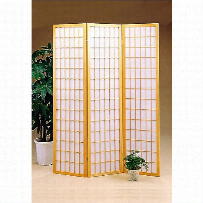 Coaster Tere Panel Screen Room Divider In Natural