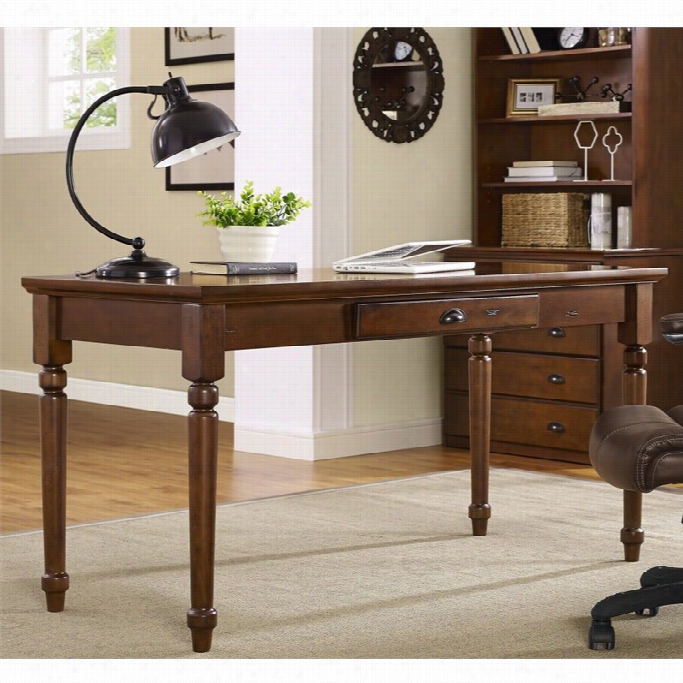 Crosley Valley Home Office Desk Desk In Vintage Cherry