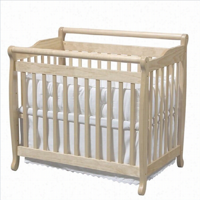 Davinci Emily Mini 2-in-1 Convertible Wood Baby Crib In Natural
