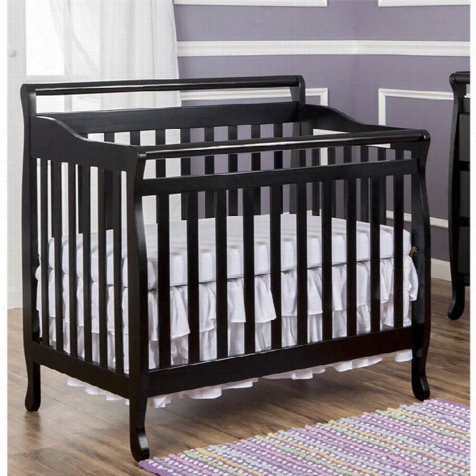 Dream On Me 4-in-1 Mini Convertibls Crib In Black