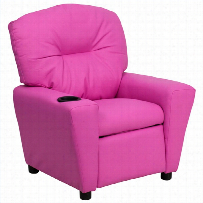 Flash Furniture Contemporary Kids Recliner In Pink