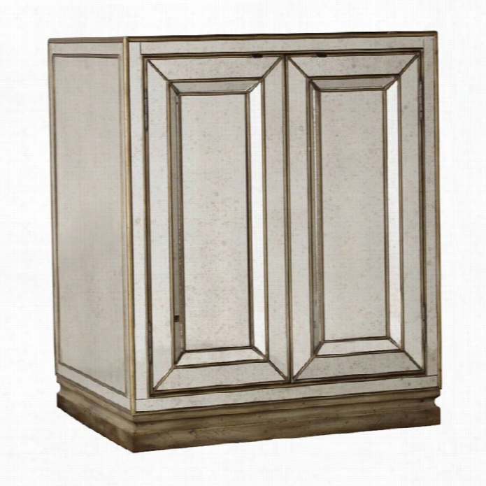 Hooker Furniture Sanctuary Two-doorm Irrored Nightstand In Face