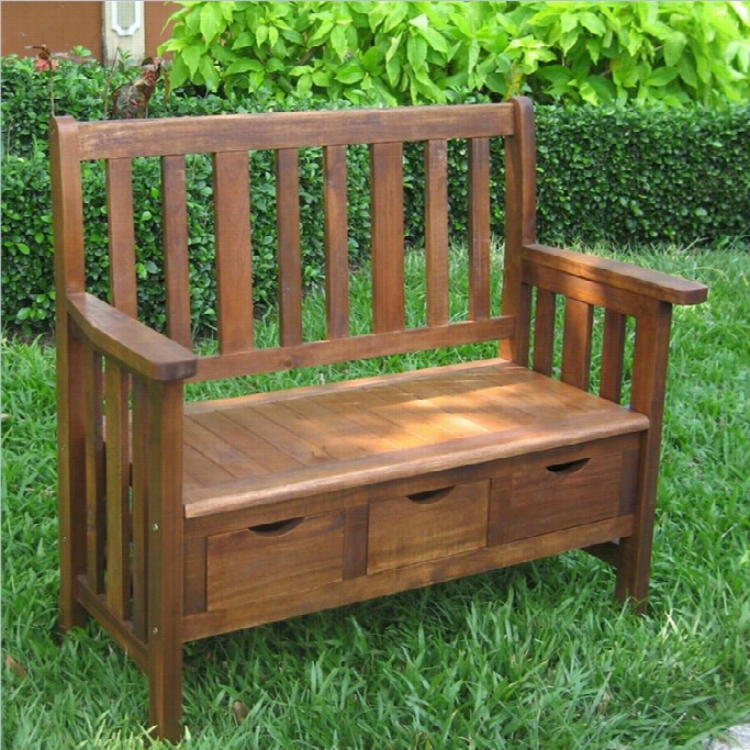 International Caravan 3 Drawer Outdoor/inodor Bench