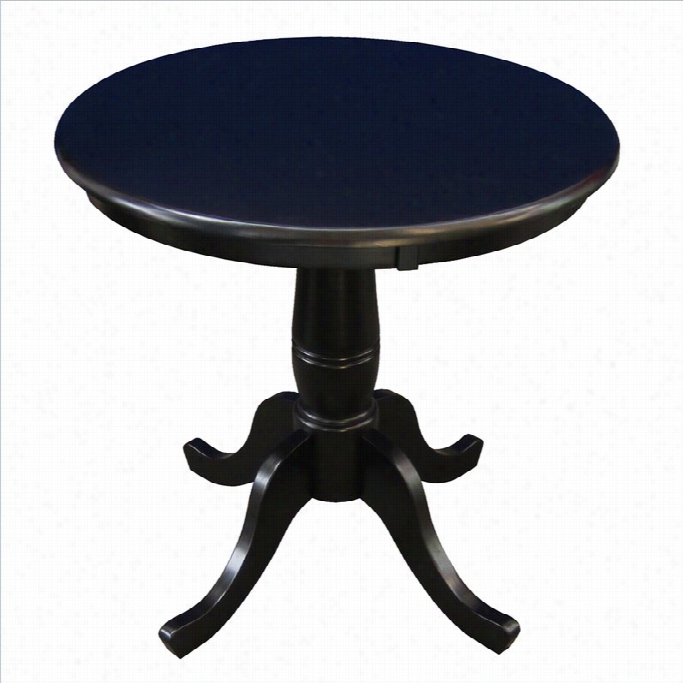 International Concepts 30 Round Dibing Table In Black