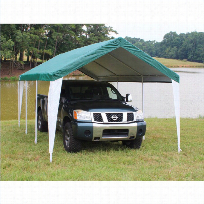 King Canopy 10' X 20' Herculs Canopy In Green And White