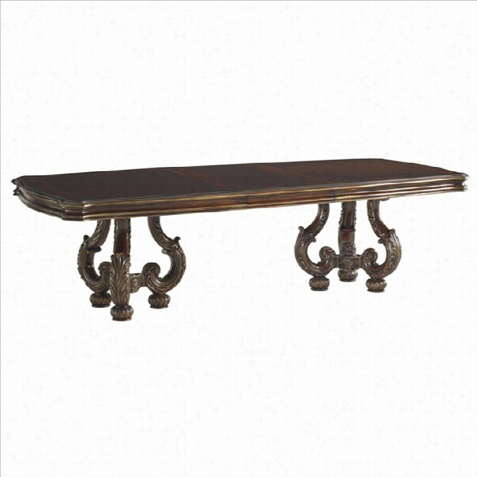 Lexingto N Flofentino Bertone Dining Table In Dark  Wallnut