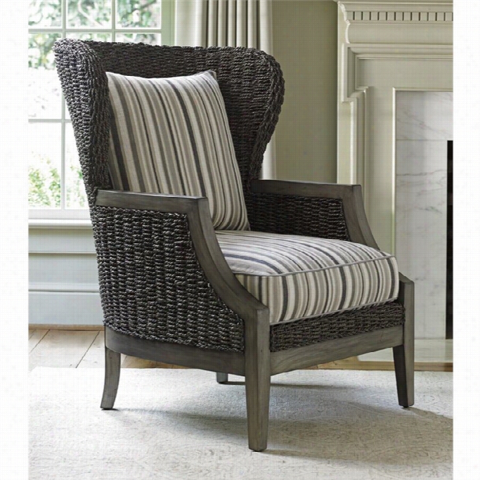 Lexington Oysterb Ay Seaford Accent Chair In Multi Striped