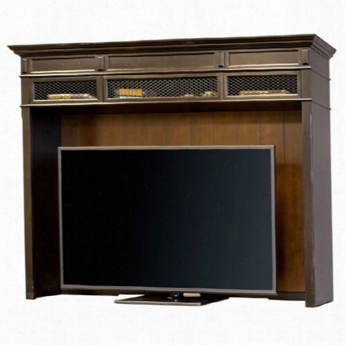 Martin Furniture Hartford Hutch In Two  Tone Distressed Black