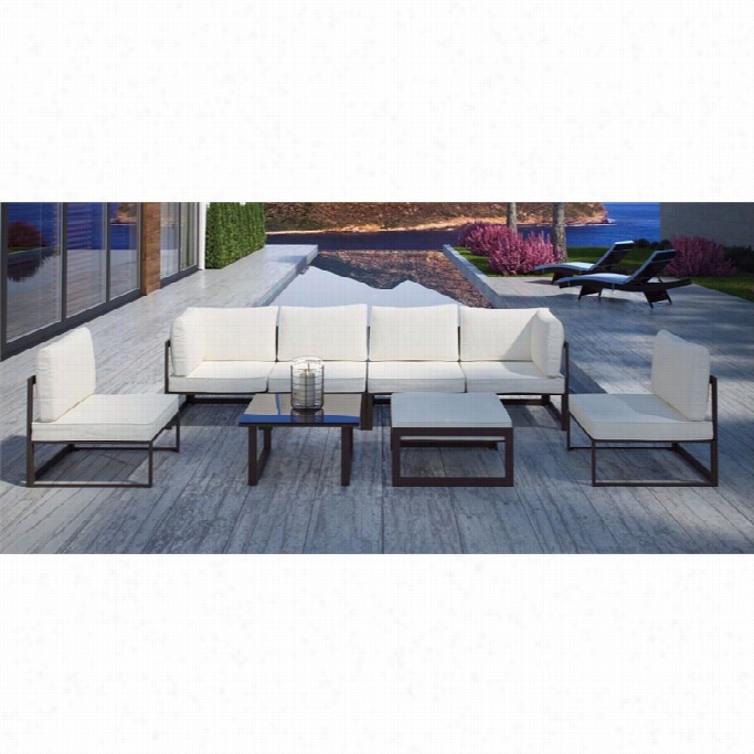 Modway Fortuna 8 Gun Outdoor Sofa Set Inbrown And Of A ~ Color