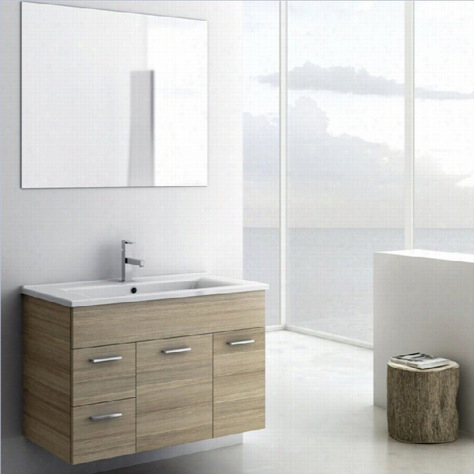 Nameek's Acf Loren 33 Wall Mkunted Bathrom Vanity Set In Larch Canapa