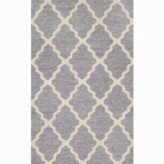 Nuloom 5' X 8' Hand Looped Trellis Edgar Rug In Gray