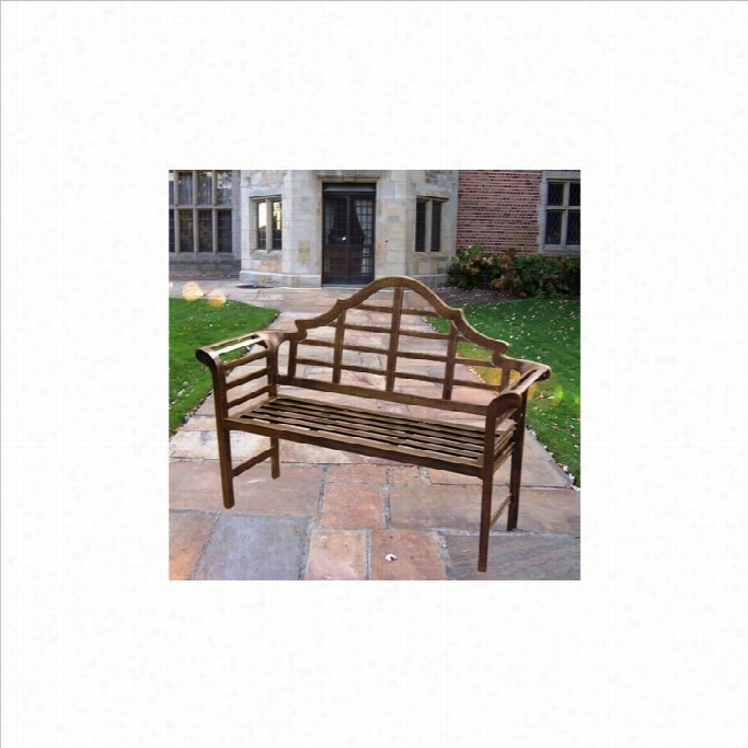 Oakland Living King Louis Outdoor Patio Bench In Antique Bronze