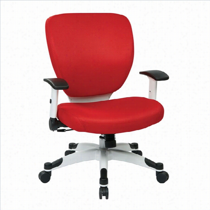 Office S Tar Plsar Office Chair With Padded Mesh Seat And Back In Red