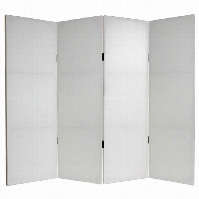 Oirental Do  It Yourself Canvas Orom Divider With 4 Panel In White