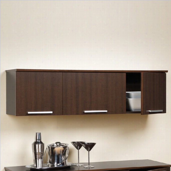 Prepac Coal Harbor Wall Mounted Hutch In Espresso