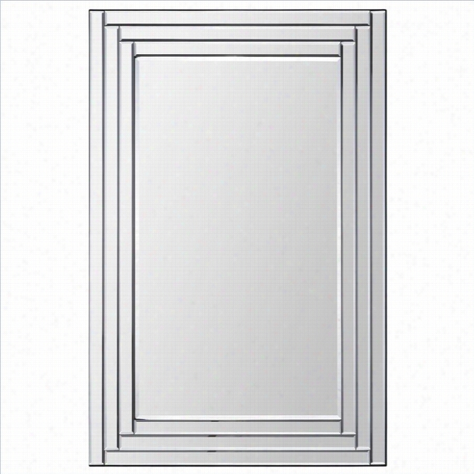 Renail Edessa Mirror In Step Pattern Frame