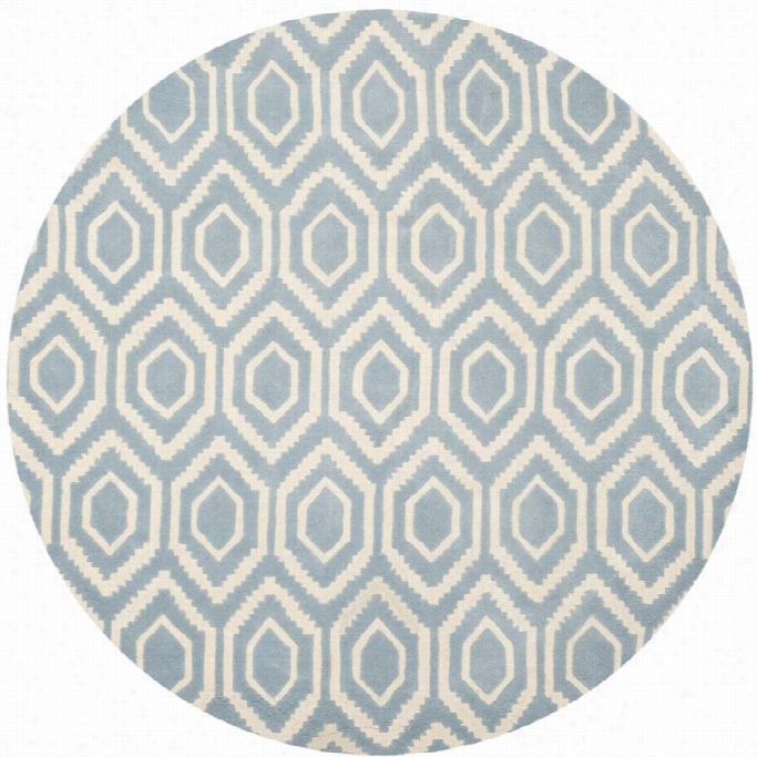 Safavieh Chatham  Blue Contemporary Rug - Round 6'