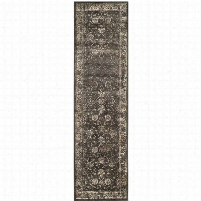 Safavieh Vintage Sf T Anthracite Traditional Rug - Runner 2'2 X 10'