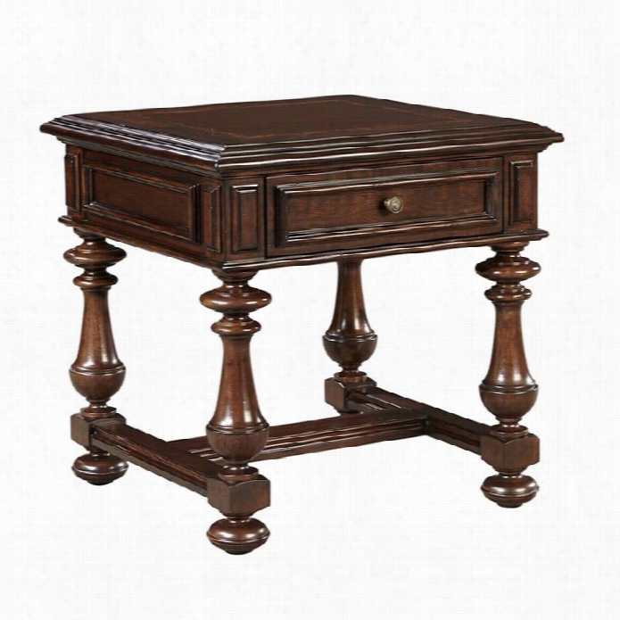 Stanley Furiturre Casa D'onore Square End Table In Sella