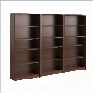 Bush Envoy 5 Shelf Wall Bookcase in Hansen Cherry