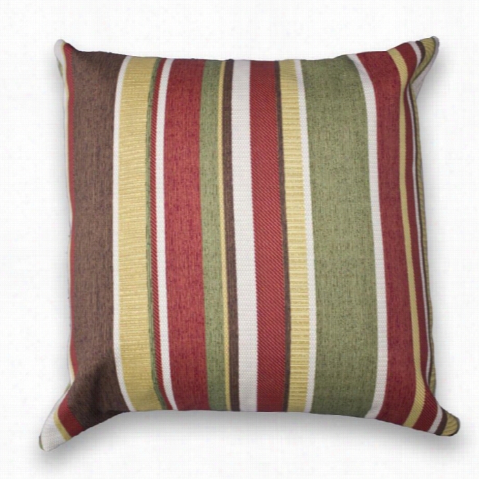 Tkc Outdoor Throw Pillows In Tuscan Stripe (set Of 2)