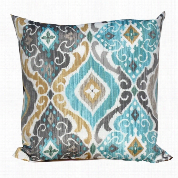 Tkc Exterior Throw Pillows Squrae In Persian Mist (set Of 2)