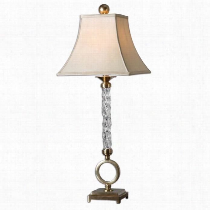 Uttermost Aversaw Avy Glass Column Table Lamp