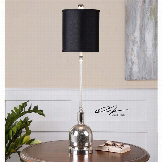 Uttermost Brusson Polished Nickel Buuffet Lamp
